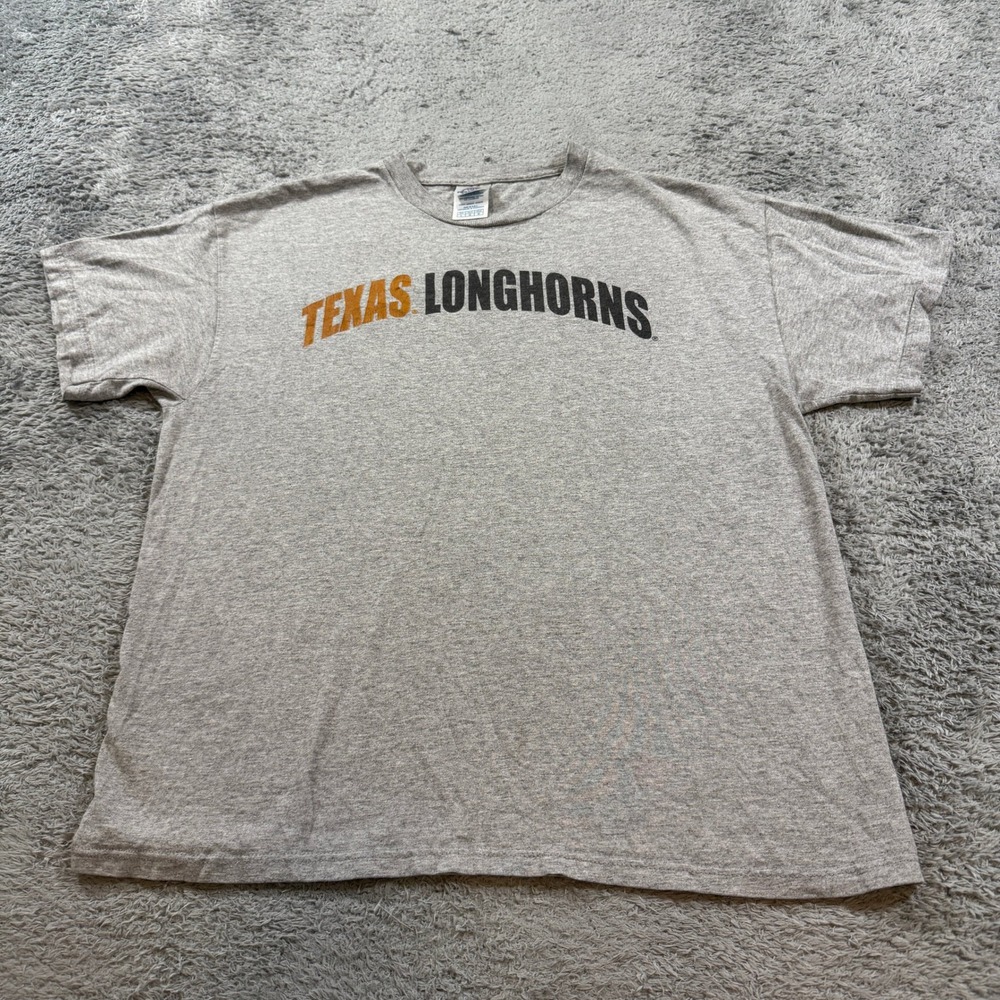Delta Mens Texas Longhorns Graphic T Shirt Large Gray NCAA College Tee